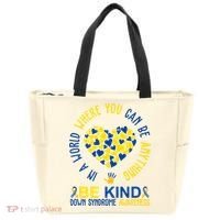 In A World Where You Can Be Anything Be Kind Down Syndrome Tote Bag thumb 0