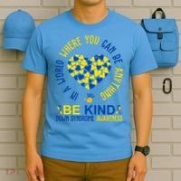 In A World Where You Can Be Anything Be Kind Down Syndrome T-Shirt thumb 5