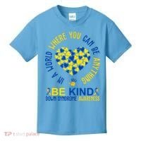 In A World Where You Can Be Anything Be Kind Down Syndrome Kids T-Shirt thumb 0