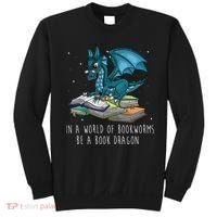 In A World Full Of Bookworms Be A Book Dragon Sweatshirt thumb 0