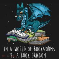 In A World Full Of Bookworms Be A Book Dragon Ornament thumb 1