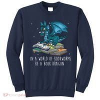 In A World Full Of Bookworms Be A Book Dragon Sweatshirt thumb 0