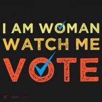 I Am Woman Watch Me Vote 2024 Ornament thumb 1
