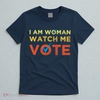 I Am Woman Watch Me Vote 2024 T-Shirt thumb 5