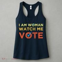 I Am Woman Watch Me Vote 2024 Women's Tank Top thumb 3