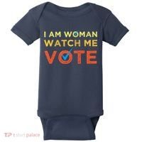 I Am Woman Watch Me Vote 2024 Baby Bodysuit thumb 0