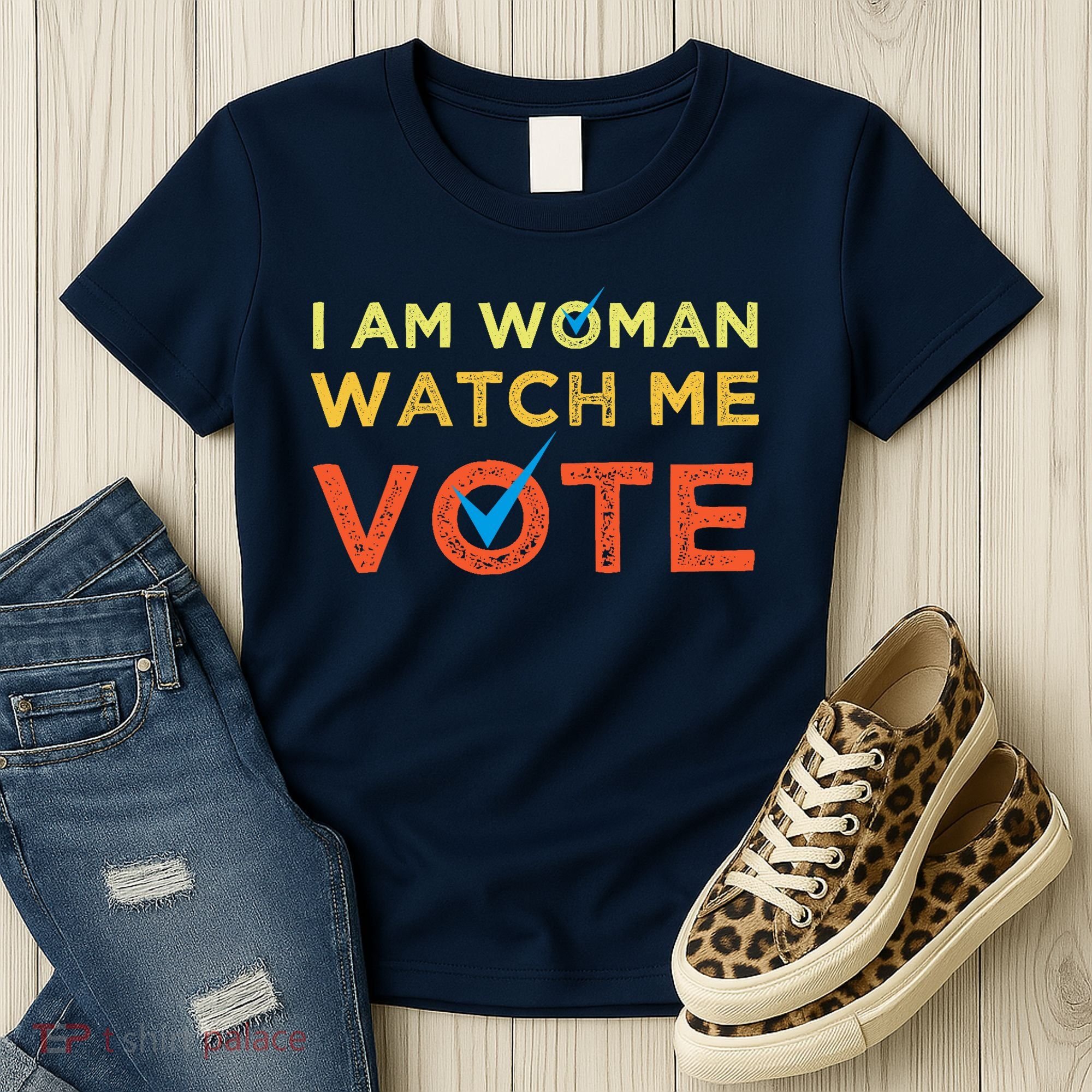 I Am Woman Watch Me Vote 2024 Women's T-Shirt