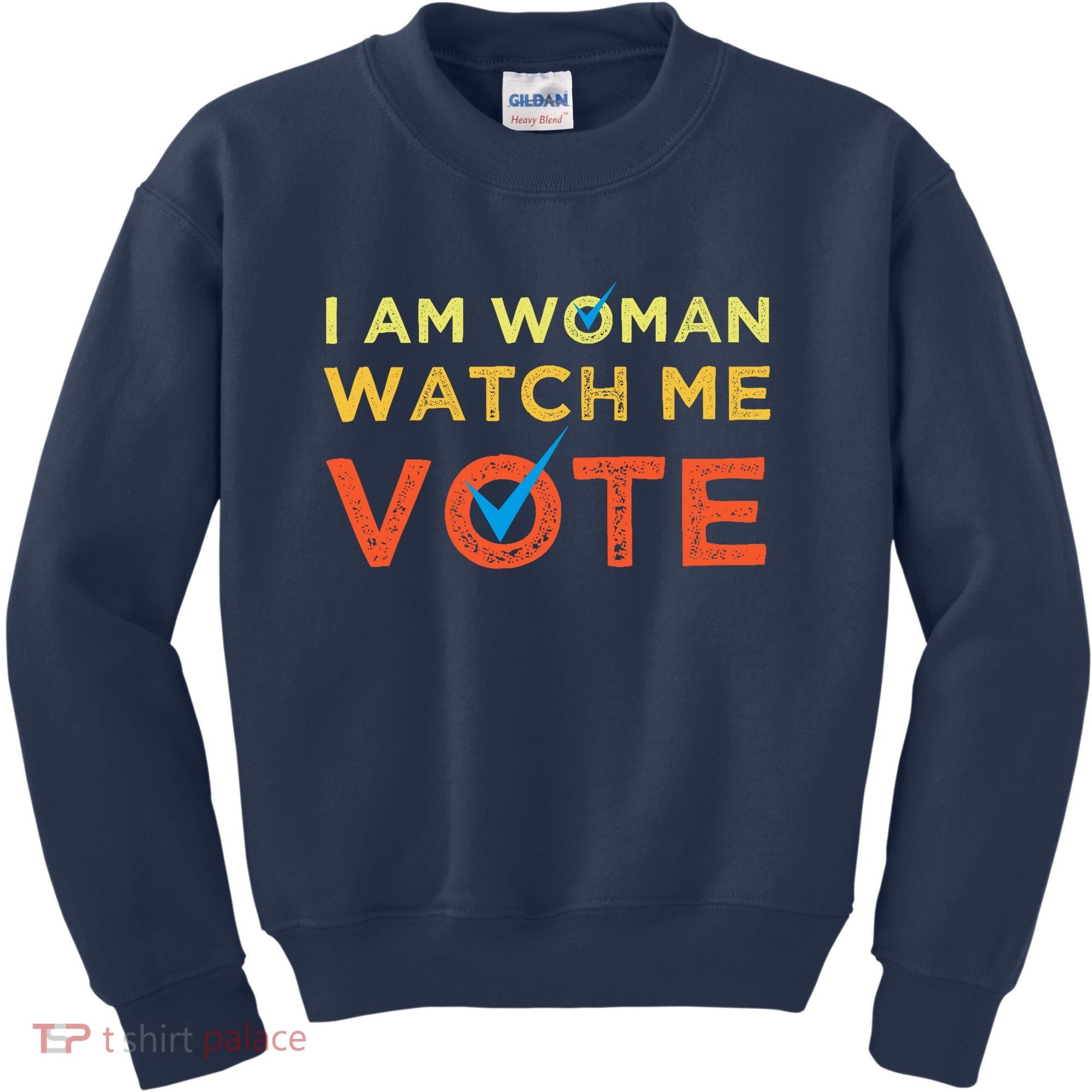I Am Woman Watch Me Vote 2024 Kids Sweatshirt
