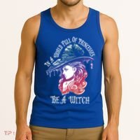 In A World Full Of Princesses Be A Witch Halloween Great Gift Tank Top thumb 3
