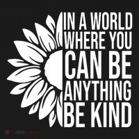 In A World Where You Can Be Anything Be Kind Sunflower Anti Bully Coaster thumb 2