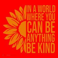 In A World Where You Can Be Anything Be Kind Sunflower Anti Bully Santa Hat thumb 1