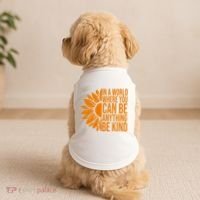 In A World Where You Can Be Anything Be Kind Sunflower Anti Bully Doggie Tank thumb 2