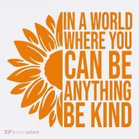 In A World Where You Can Be Anything Be Kind Sunflower Anti Bully Women's Hoodie thumb 2