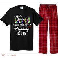 In A World Where You Can Be Anything Be Kind Autism Awareness Pajama Set thumb 0