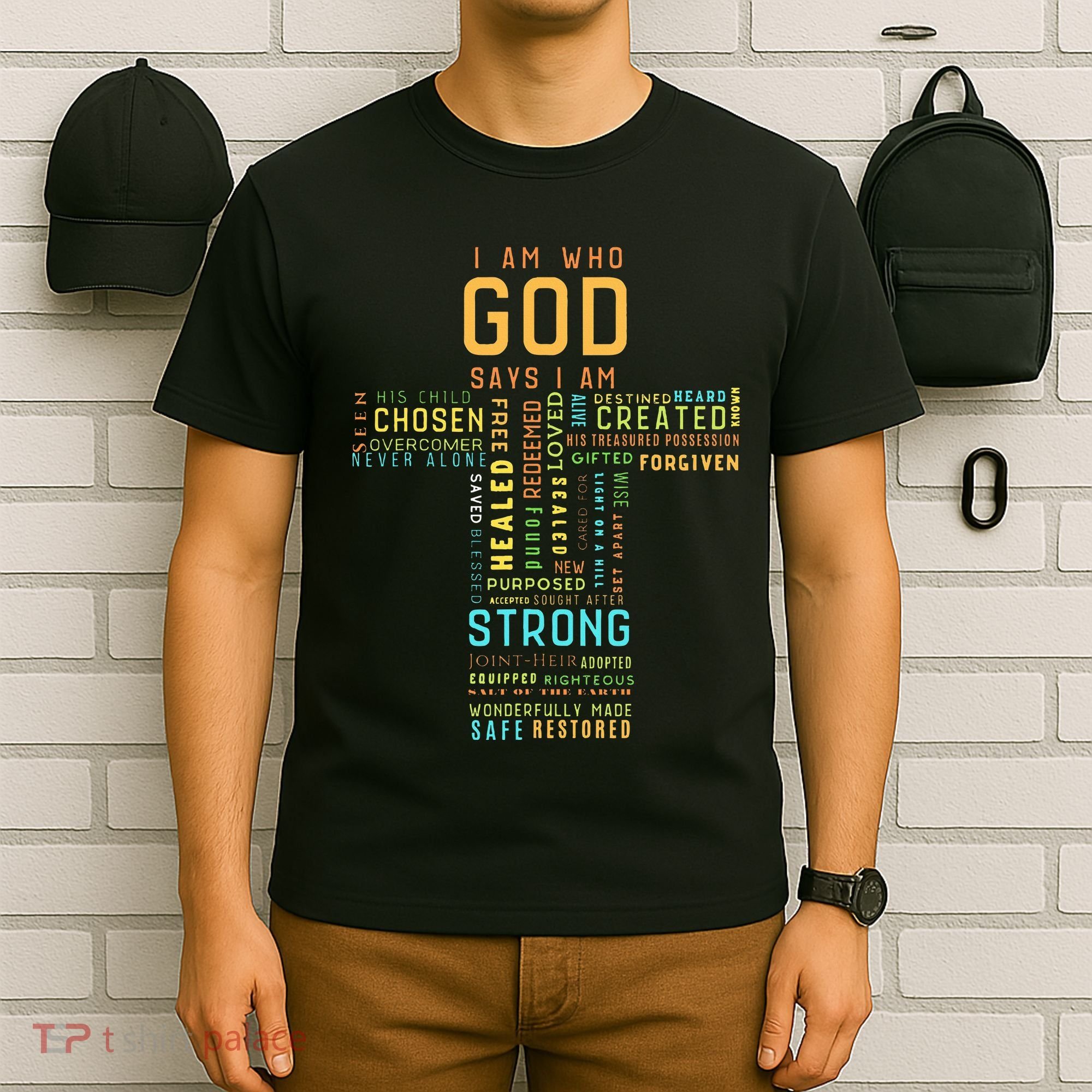 I Am Who God Says I Am Christian Faith Religious T-Shirt