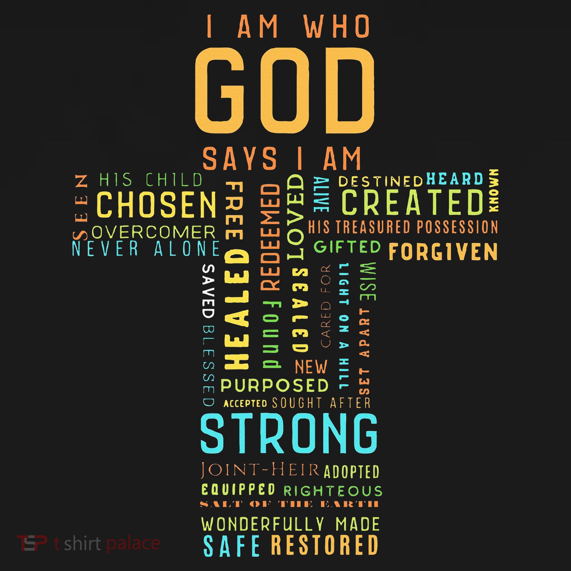 I Am Who God Says I Am Christian Faith Religious Mousepad
