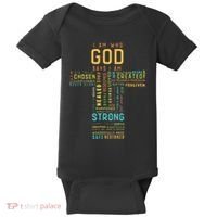 I Am Who God Says I Am Christian Faith Religious Baby Bodysuit thumb 0
