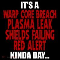 It's A Warp Core Plasma Leak Shield Funny Meme Backpack thumb 2
