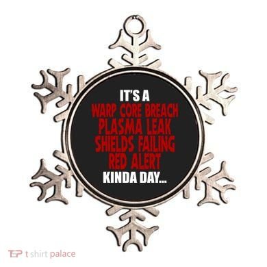 It's A Warp Core Plasma Leak Shield Funny Meme Ornament