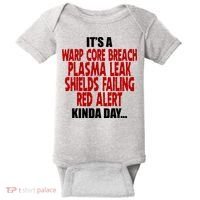 It's A Warp Core Plasma Leak Shield Funny Meme Baby Bodysuit thumb 0