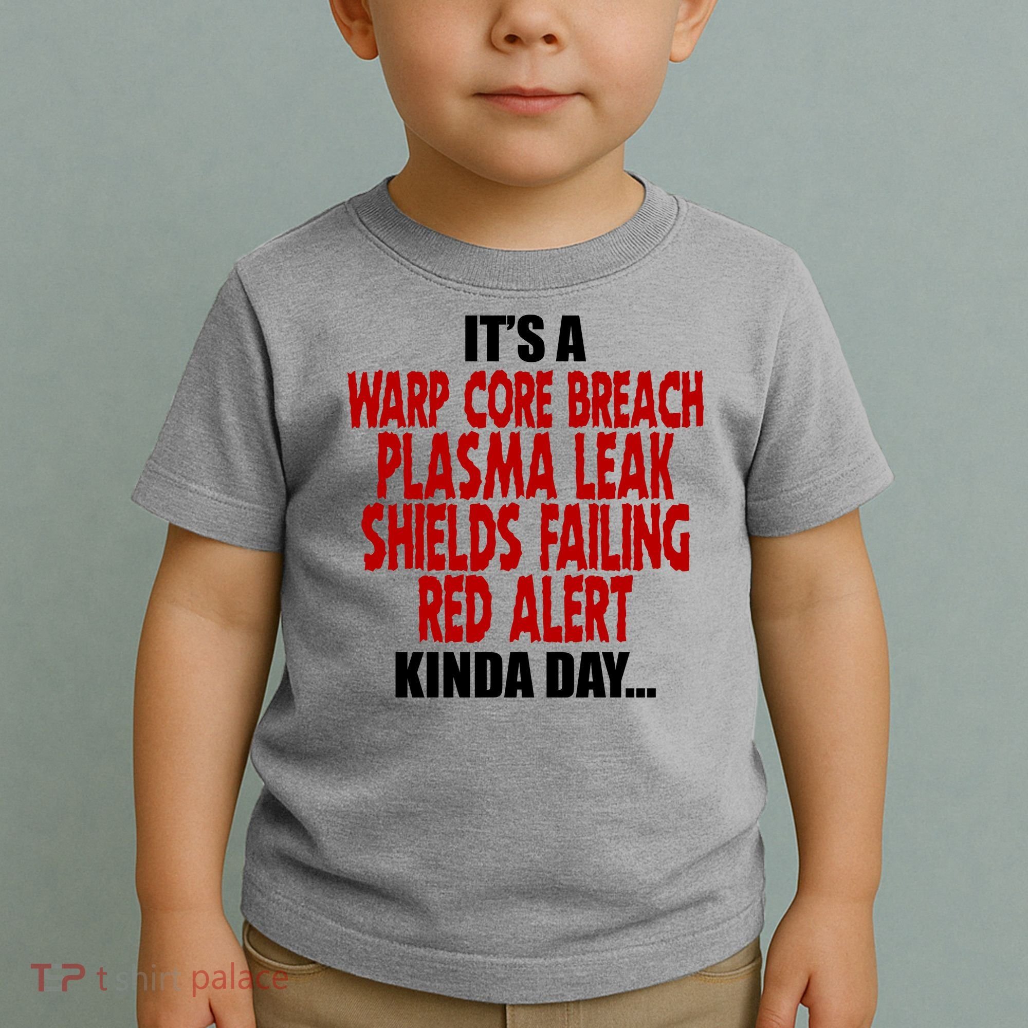 It's A Warp Core Plasma Leak Shield Funny Meme Toddler T-Shirt