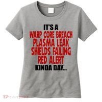 It's A Warp Core Plasma Leak Shield Funny Meme Women's T-Shirt thumb 0