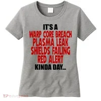 It's A Warp Core Plasma Leak Shield Funny Meme Women's T-Shirt thumb 0