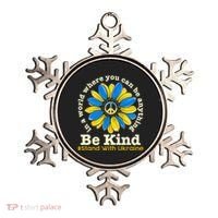 In A World Where You Can Be Anything Be Kind # Stand With Ukraine Ornament thumb 0