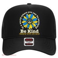 In A World Where You Can Be Anything Be Kind # Stand With Ukraine Hat thumb 0