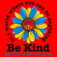 In A World Where You Can Be Anything Be Kind # Stand With Ukraine Santa Hat thumb 1