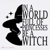In A World Full Of Princesses Be A Witch Halloween Sweatshirt thumb 3