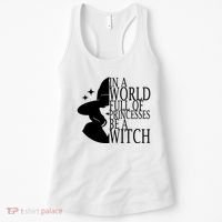 In A World Full Of Princesses Be A Witch Halloween Women's Tank Top thumb 0