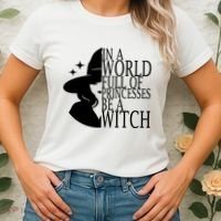 In A World Full Of Princesses Be A Witch Halloween Women's T-Shirt thumb 2