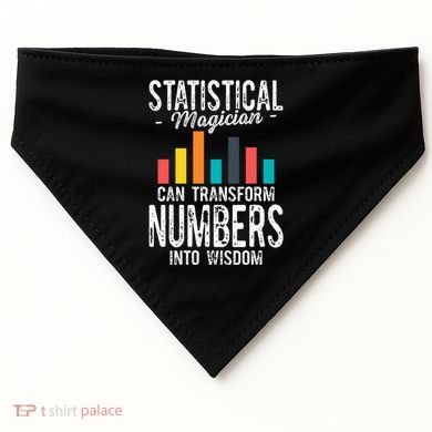 In A World Full Of Data Math Science Statistics Teacher Gift USA-Made Doggie Bandana