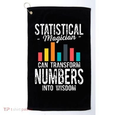 In A World Full Of Data Math Science Statistics Teacher Gift Golf Towel