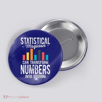 In A World Full Of Data Math Science Statistics Teacher Gift Button