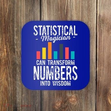 In A World Full Of Data Math Science Statistics Teacher Gift Coaster