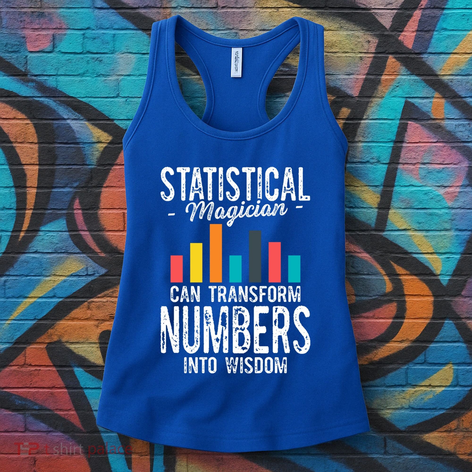 In A World Full Of Data Math Science Statistics Teacher Gift Women's Tank Top