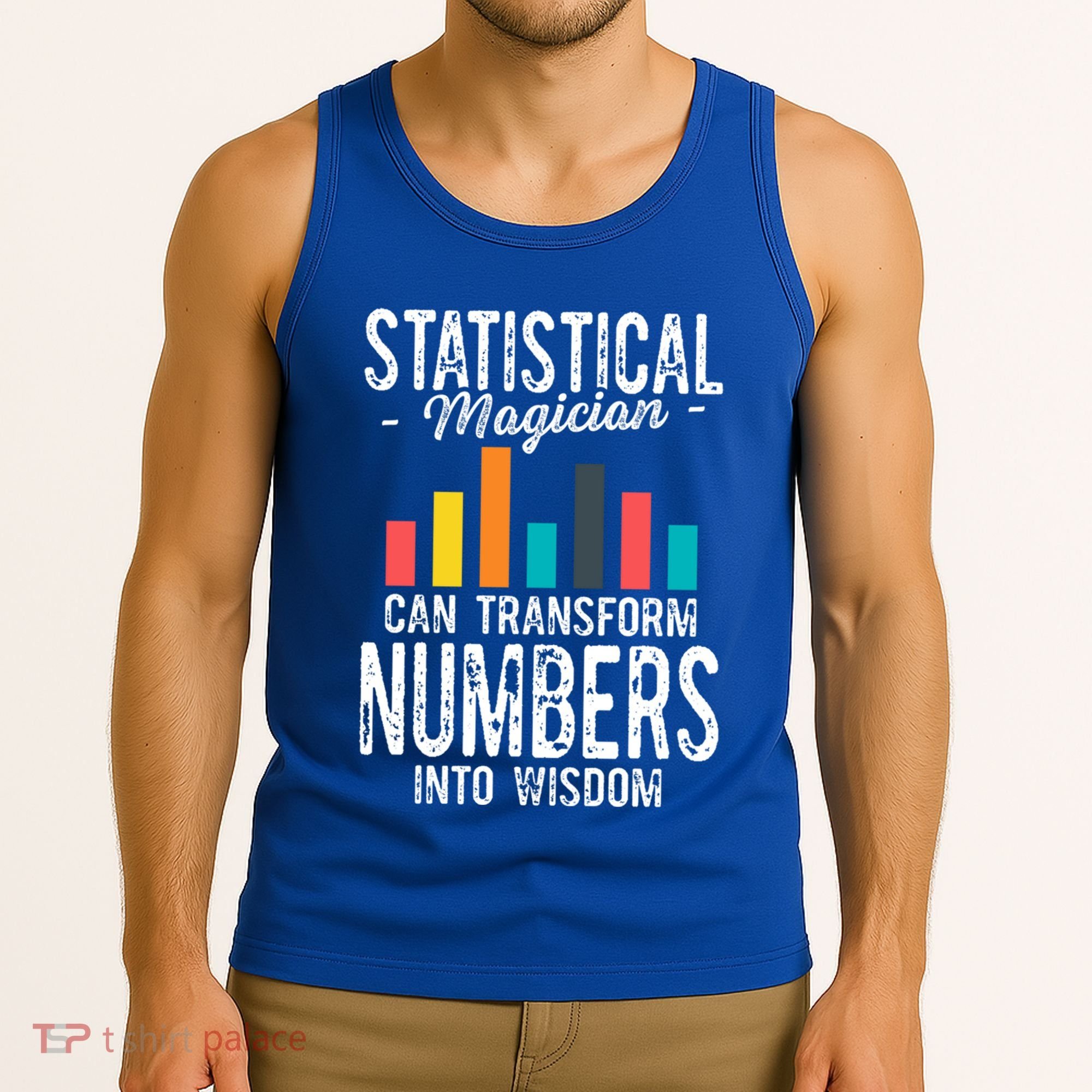 In A World Full Of Data Math Science Statistics Teacher Gift Tank Top