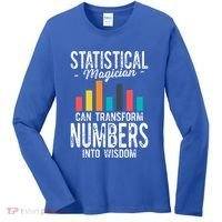In A World Full Of Data Math Science Statistics Teacher Gift Women's Long Sleeve Shirt thumb 0