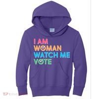 I Am Woman Watch Me Vote Kids Hoodie thumb 0