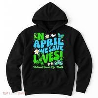 In April We Save Lives Organ Donate Life Month Hoodie thumb 0
