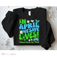 In April We Save Lives Organ Donate Life Month Sweatshirt thumb 2