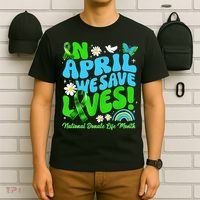 In April We Save Lives Organ Donate Life Month T-Shirt thumb 6
