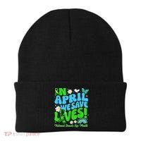 In April We Save Lives Organ Donate Life Month Beanie thumb 0
