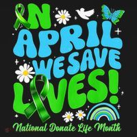 In April We Save Lives Organ Donate Life Month Women's Hoodie thumb 2