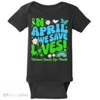 In April We Save Lives Organ Donate Life Month Baby Bodysuit thumb 0