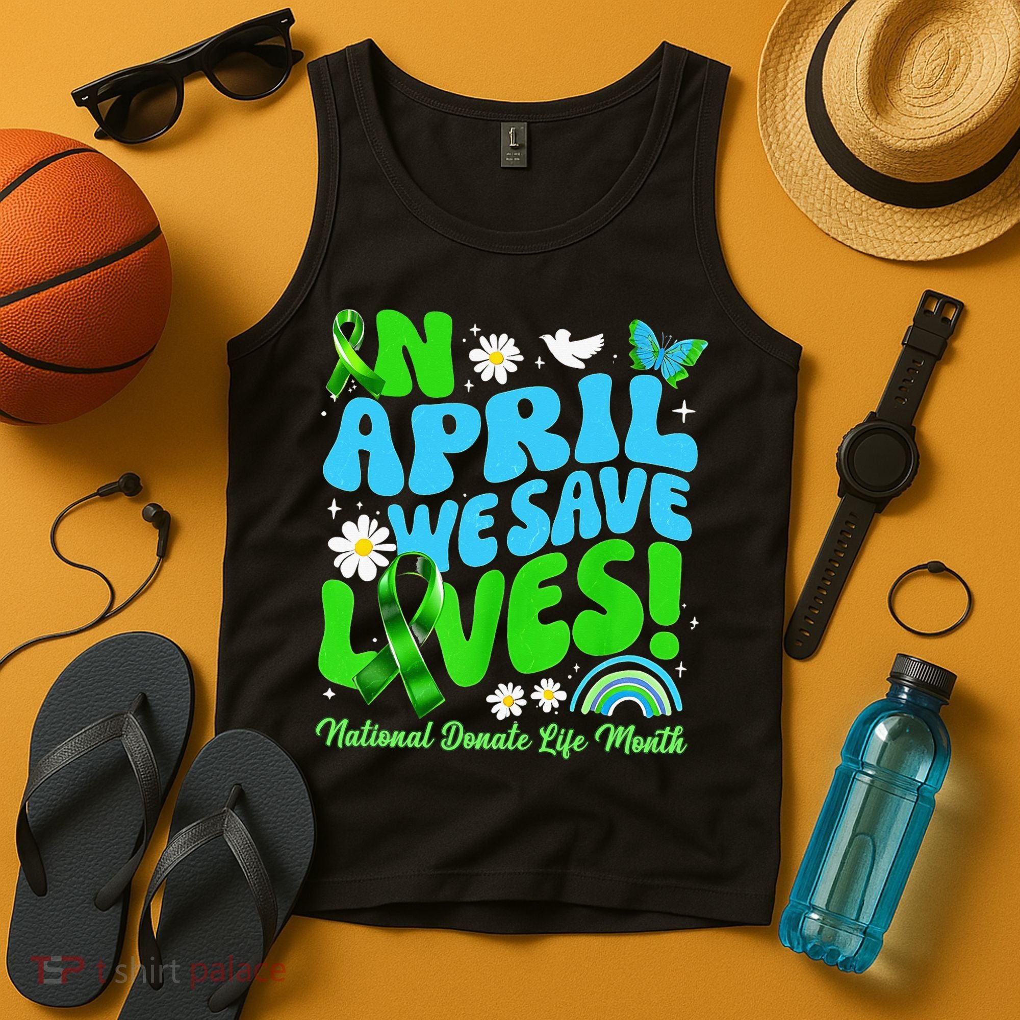 In April We Save Lives Organ Donate Life Month Tank Top