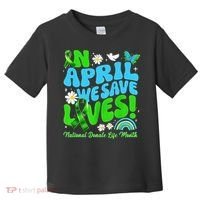 In April We Save Lives Organ Donate Life Month Toddler T-Shirt thumb 0