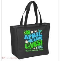 In April We Save Lives Organ Donate Life Month Tote Bag thumb 2
